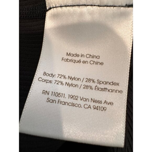 New Ingrid+Isabel Women's Size M Rib Full Length Maternity Bodysuit Black - Picture 11 of 12